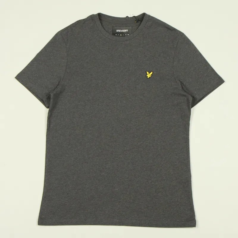 Lyle and Scott Plain T-Shirt - Charcoal Marl